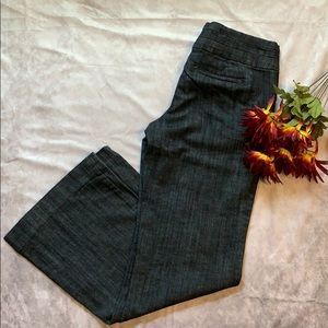 Wide Leg Denim Slacks